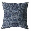 Palacedesigns 28 in. Indigo Boho Ornate Indoor & Outdoor Throw Pillow PA3089615